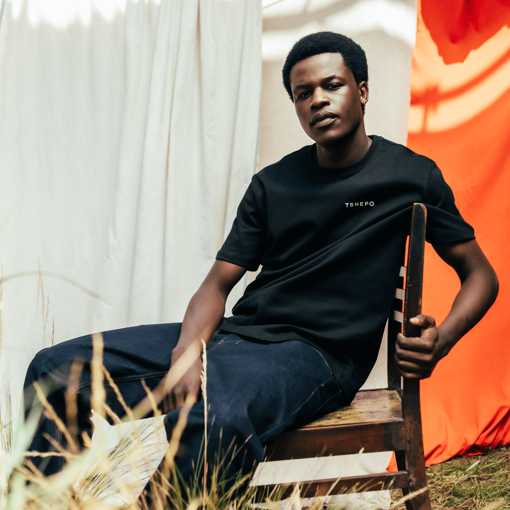 TSHEPO ALL BLACK T-SHIRTS