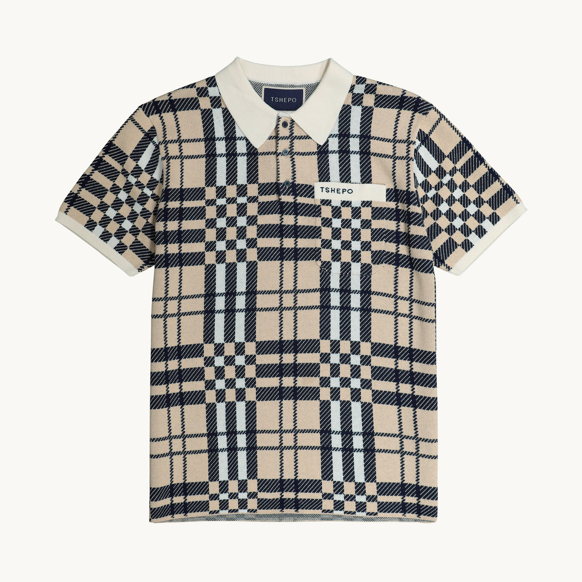 CHECK KNIT POLO