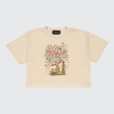 CREATION, LADIES CROPPED T-SHIRT, OATMEAL