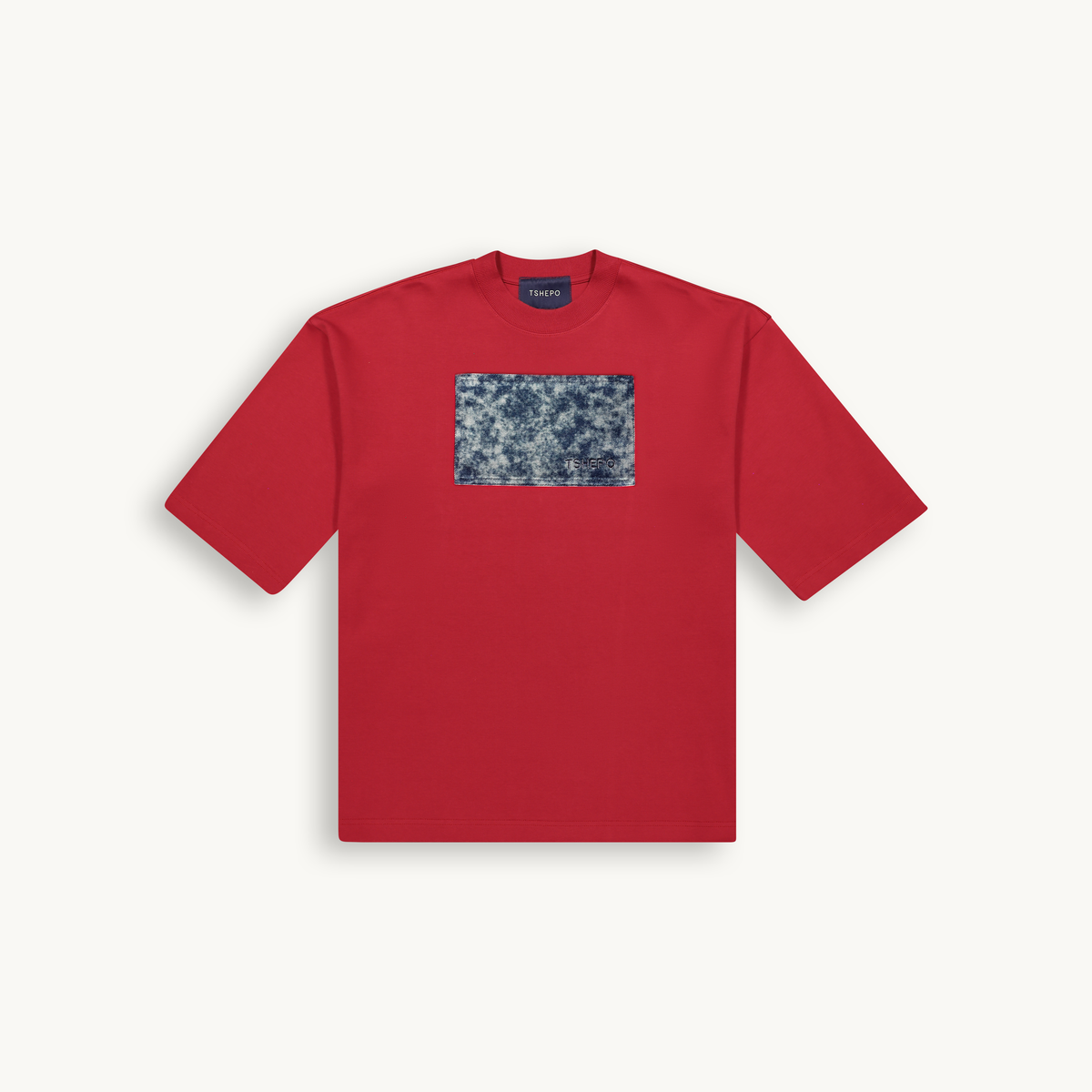 DENIM PATCH OVERSIZED T-SHIRT