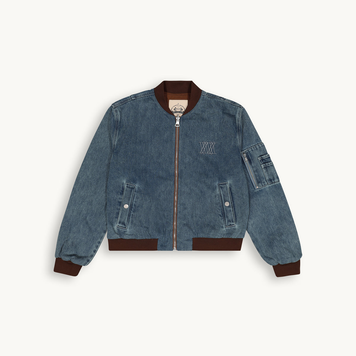 REVERSIBLE STONEWASH BOMBER JACKET