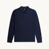 LONG SLEEVE REGULAR FIT POLO, NAVY