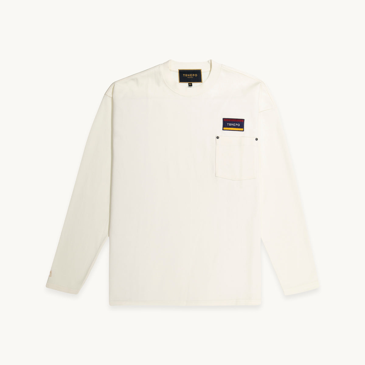 POCKET FLAG, OVERSIZED CREWNECK