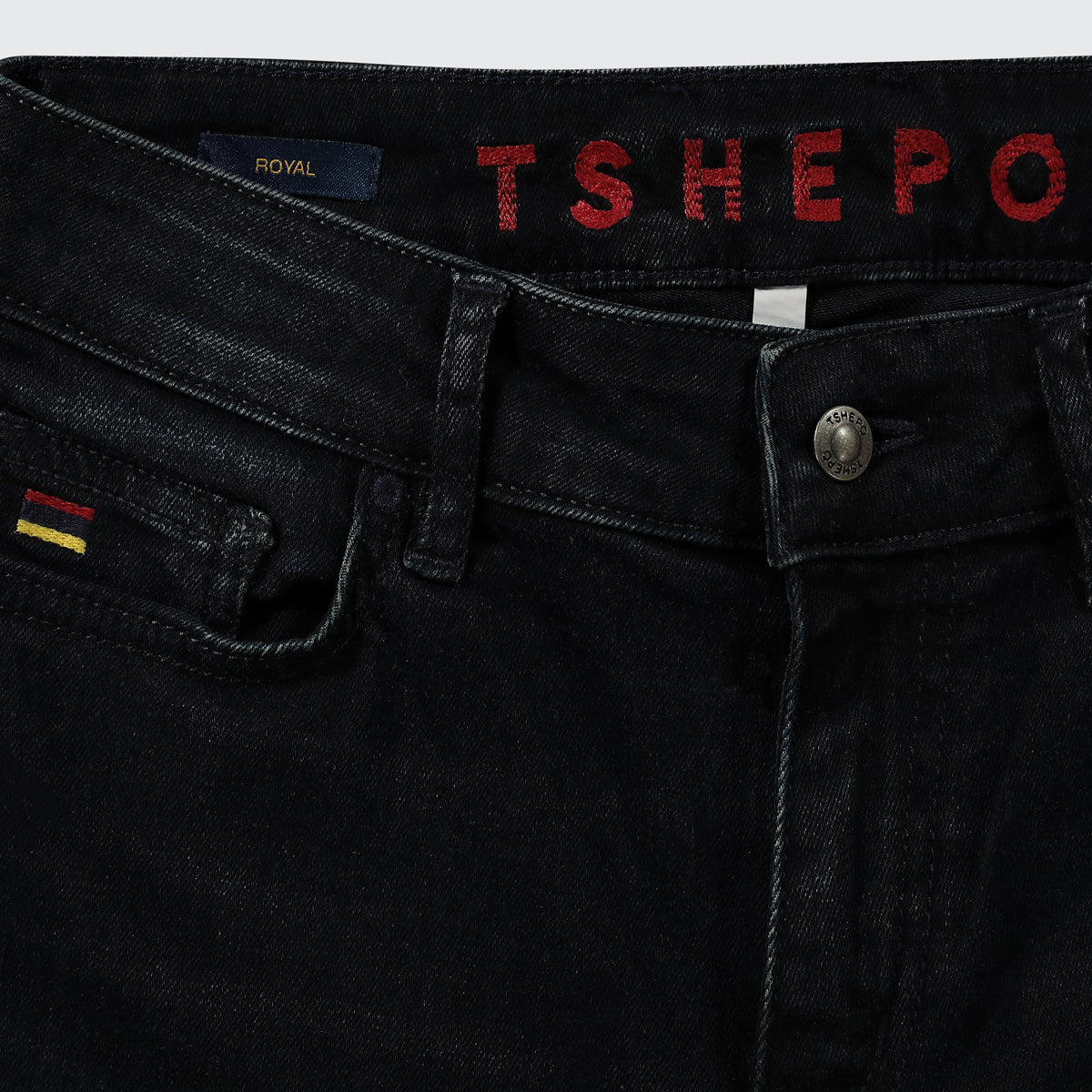 TSHEPO LADIES SKINNY ROYAL TAKALANI JEANS, BLUE BLACK 5 | TSHEPO