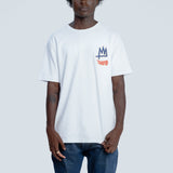 TSHEPO Warp & Crown Embroided T-shirt, White