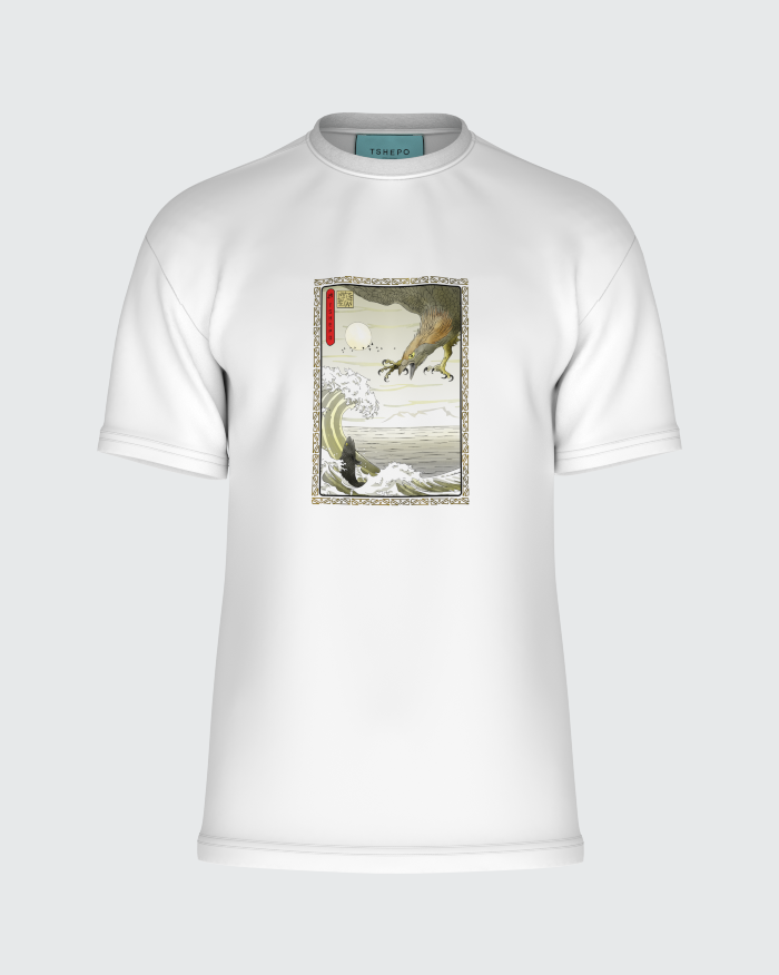 TSHEPO FISH & EAGLE T-SHIRT, WHITE | TSHEPO