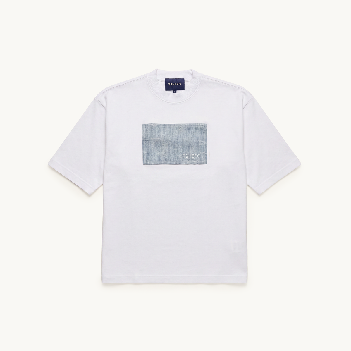 DENIM PATCH OVERSIZED T-SHIRT
