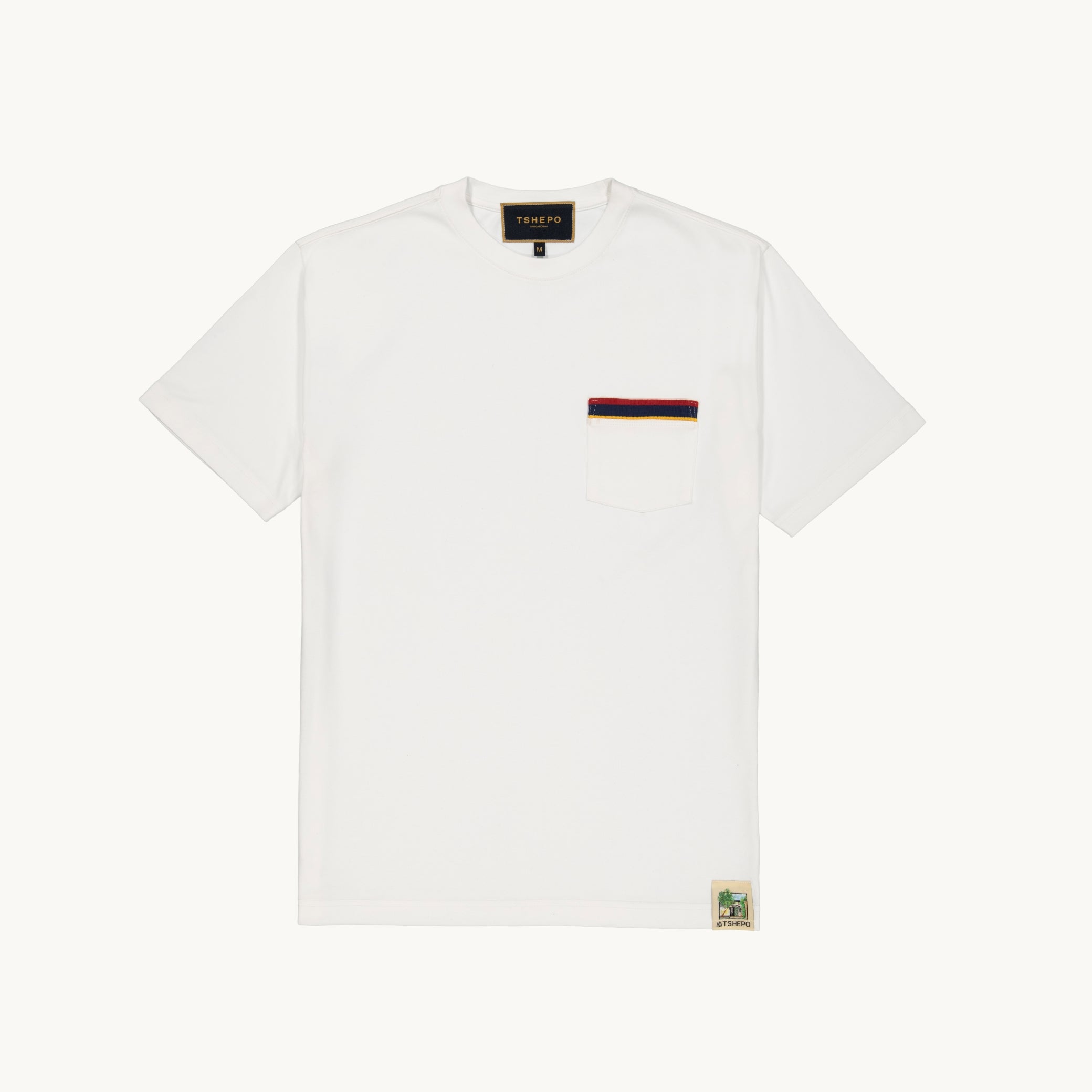 TSHEPO white t-shirt front