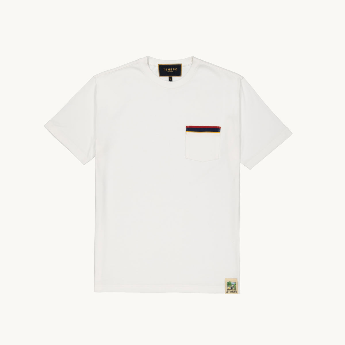 TSHEPO white t-shirt front
