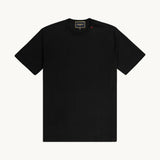 Black TSHEPO T-shirt with red embroidery crown