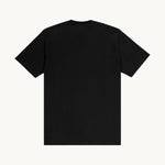 Back of black regular fit t-shirt