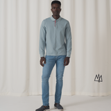 LONG SLEEVE REGULAR FIT POLO, SAGE
