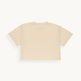 WE THE PEOPLE | CROPPED LADIES OATMEAL T-SHIRT
