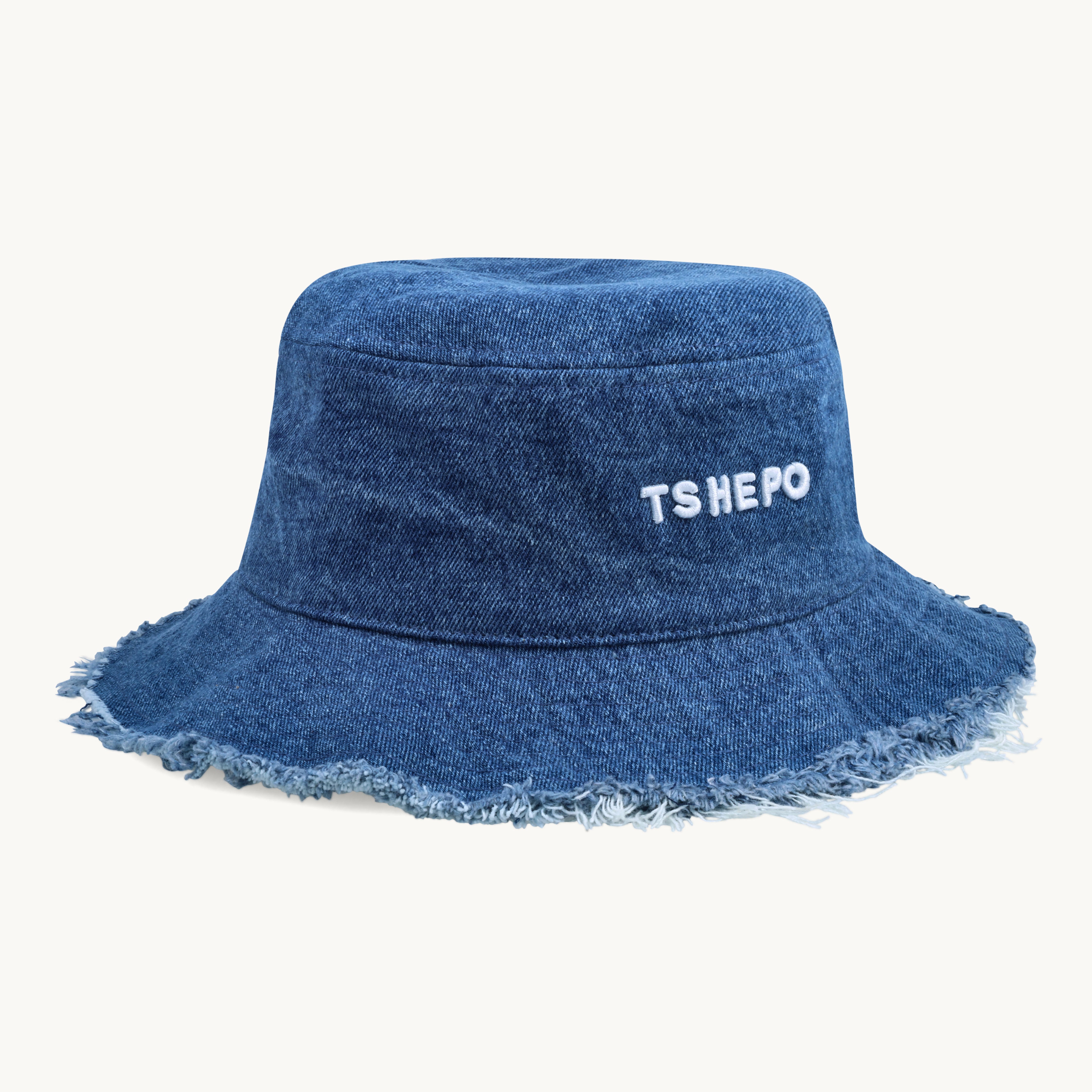 FRAYED EDGE BUCKET HAT