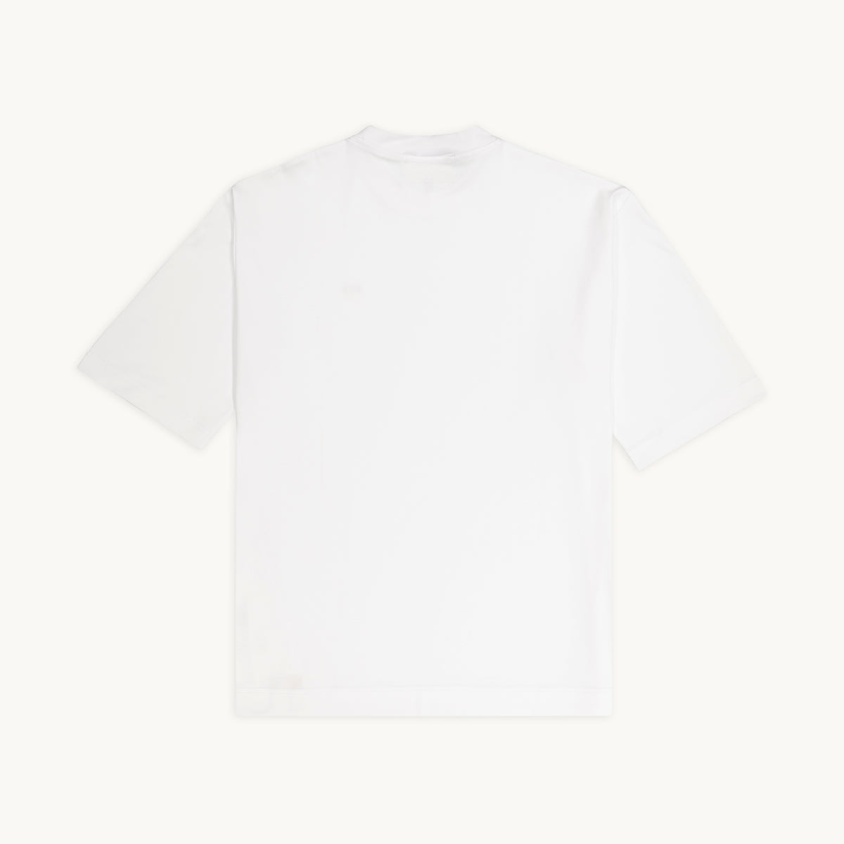 Back of white TSHEPO T-shirt