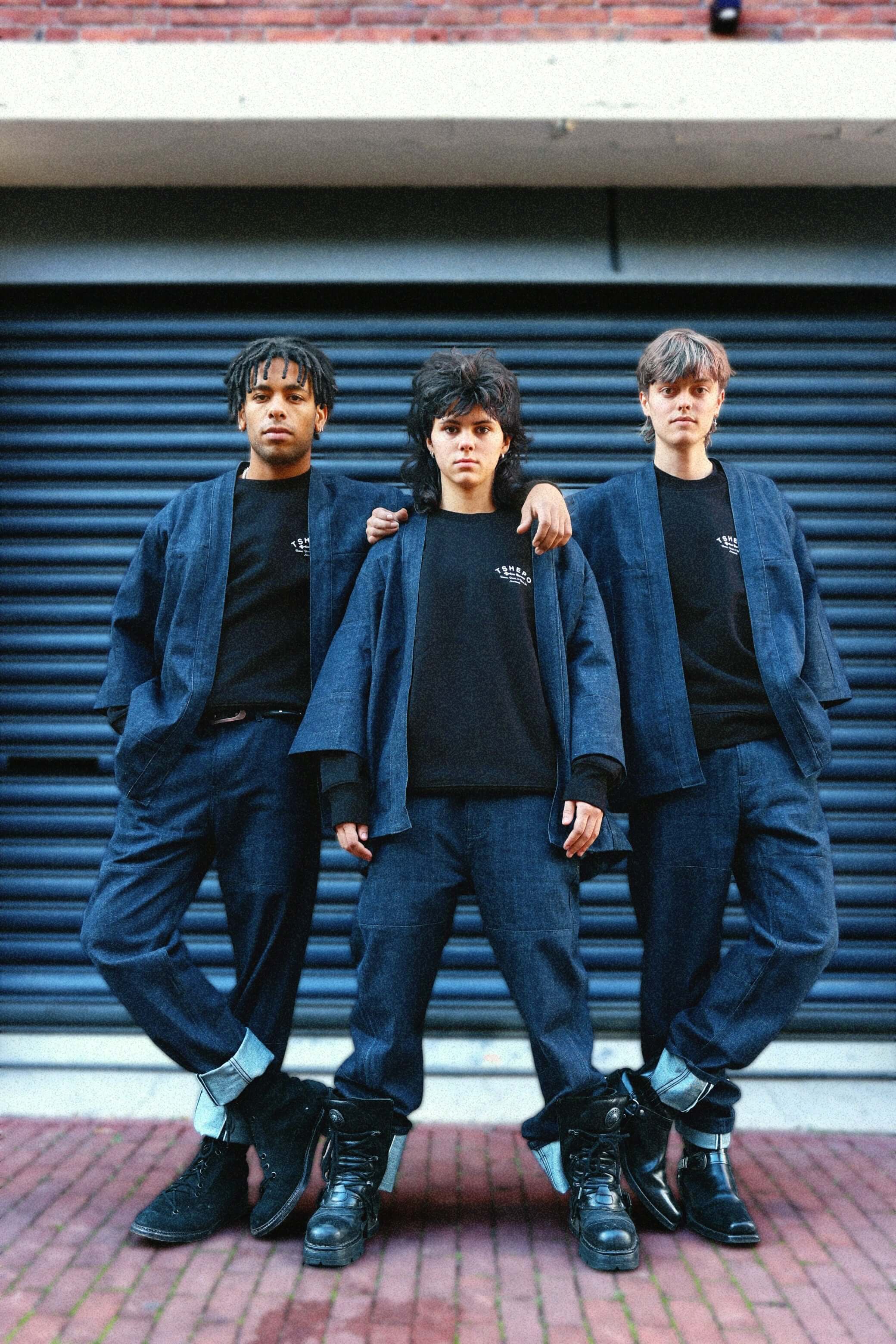 TSHEPO JEANS models wearing Tshepo Selvedge Kimonos and Jeans