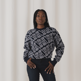 MONOGRAM JERSEY KNIT NAVY