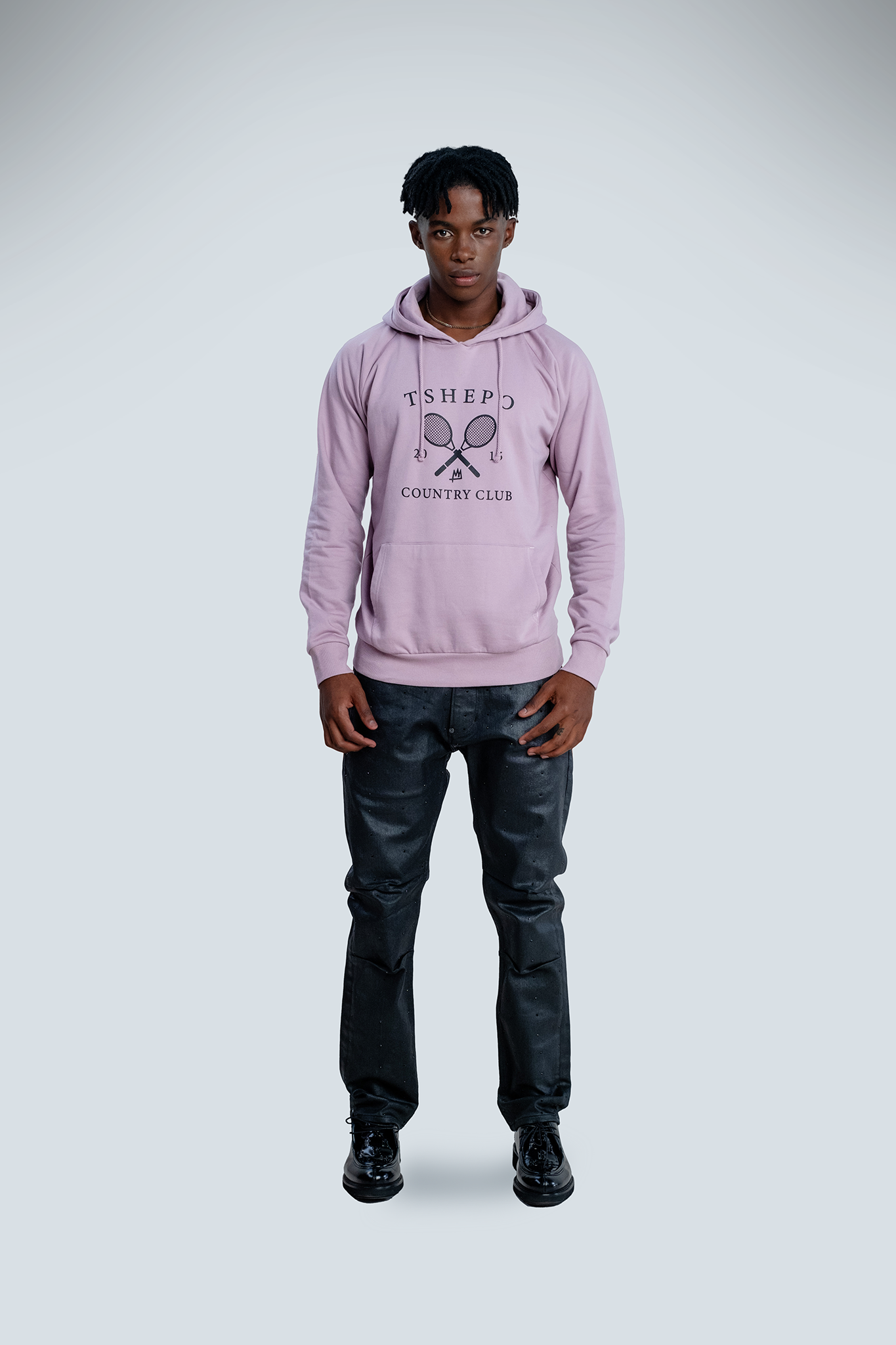 Dusty Pink Country Club Lightweight Hoodie 1 | TSHEPO