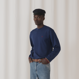 FLAG CUFF MONARCH LONG SLEEVE T-SHIRT BLUE