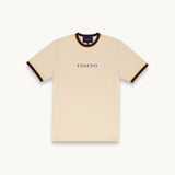 TSHEPO FLAG RIBBED T-SHIRT IVORY
