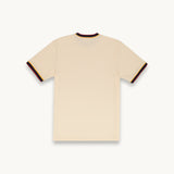 TSHEPO FLAG RIBBED T-SHIRT IVORY