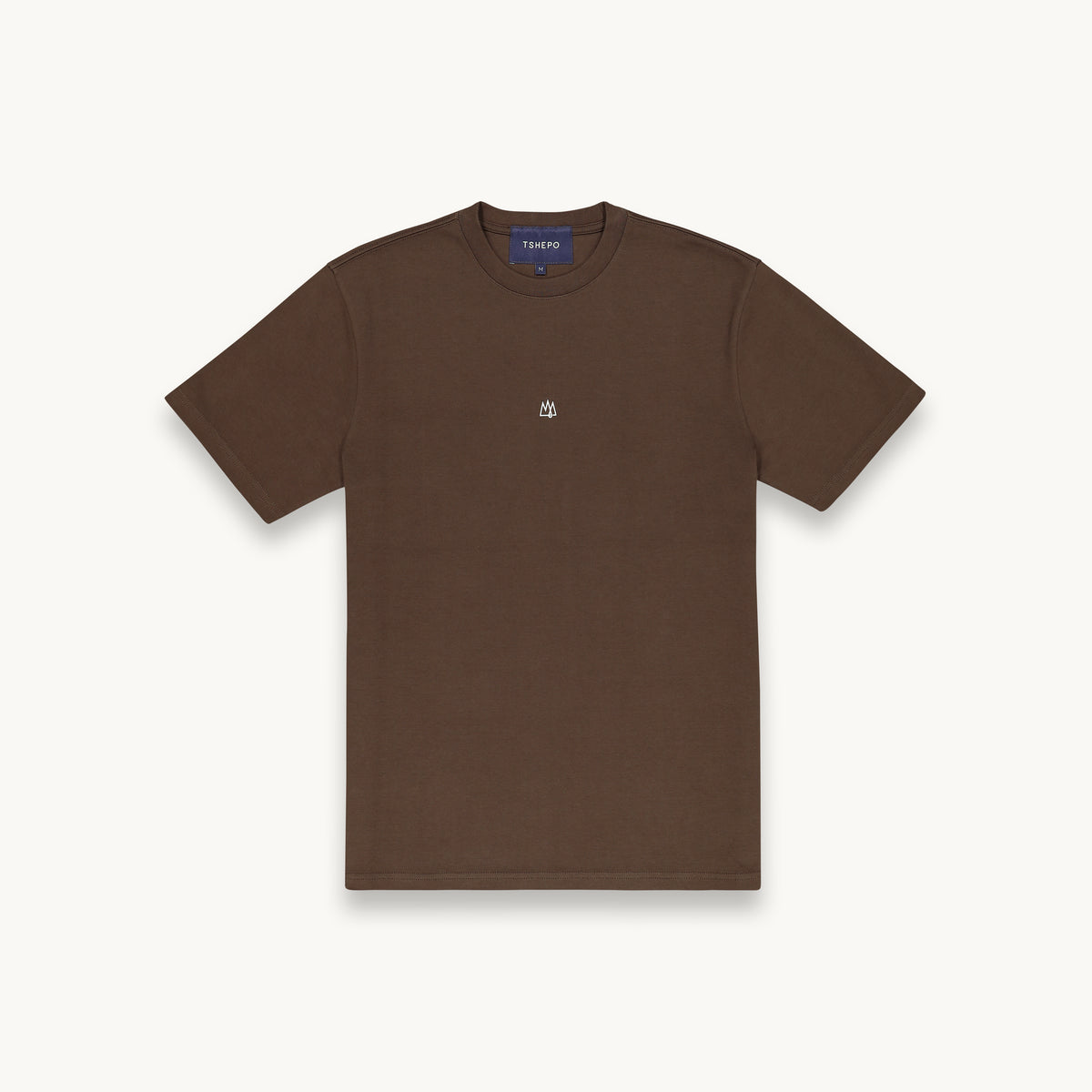 Tshepo monarch t-shirt in espresso brown