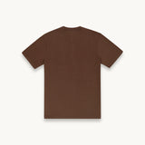 Tshepo monogram t-shirt in espresso brown