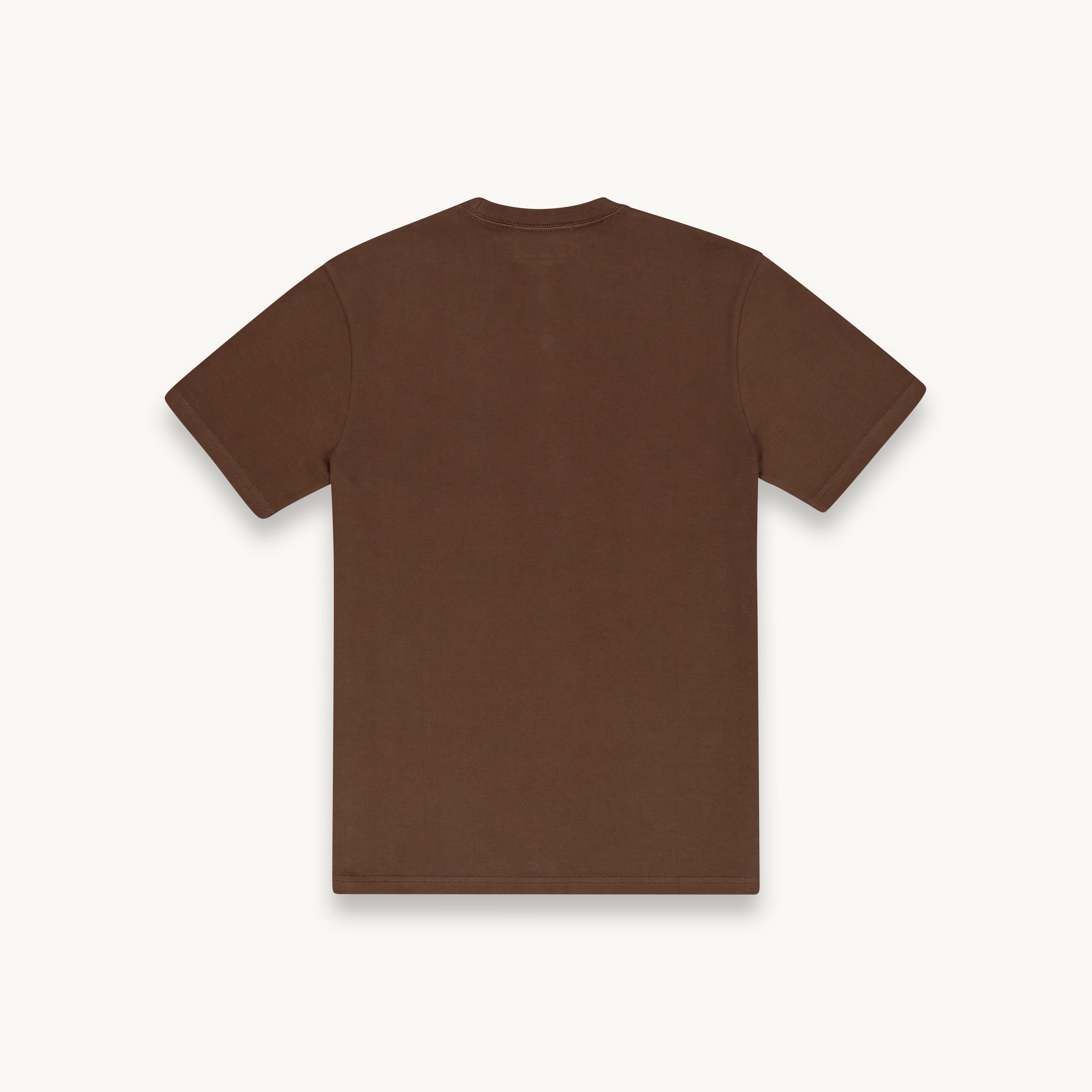 Tshepo monogram t-shirt in espresso brown