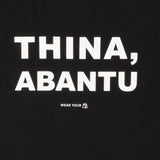 THINA,  ABANTU T-SHIRT, BLACK