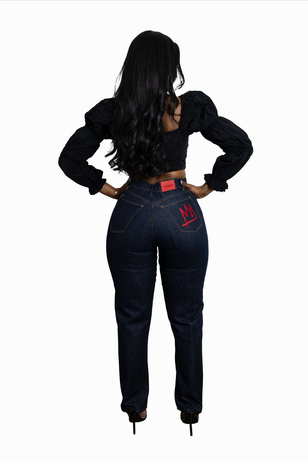 TSHEPO Ladies Straight Cut Pakisha Jeans, Dark TSHEPO