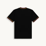 TSHEPO FLAG RIBBED T-SHIRT BLACK