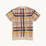 CHECKERED KNIT POLO