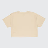 TSHEPO, ILLUMINATION, LADIES CROPPED T-SHIRT, OATMEAL