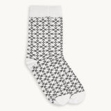 OVI MONOGRAM SOCKS WHITE