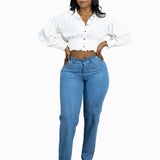 LADIES LIGHT STRAIGHT CUT PAKISHA JEANS | TSHEPO