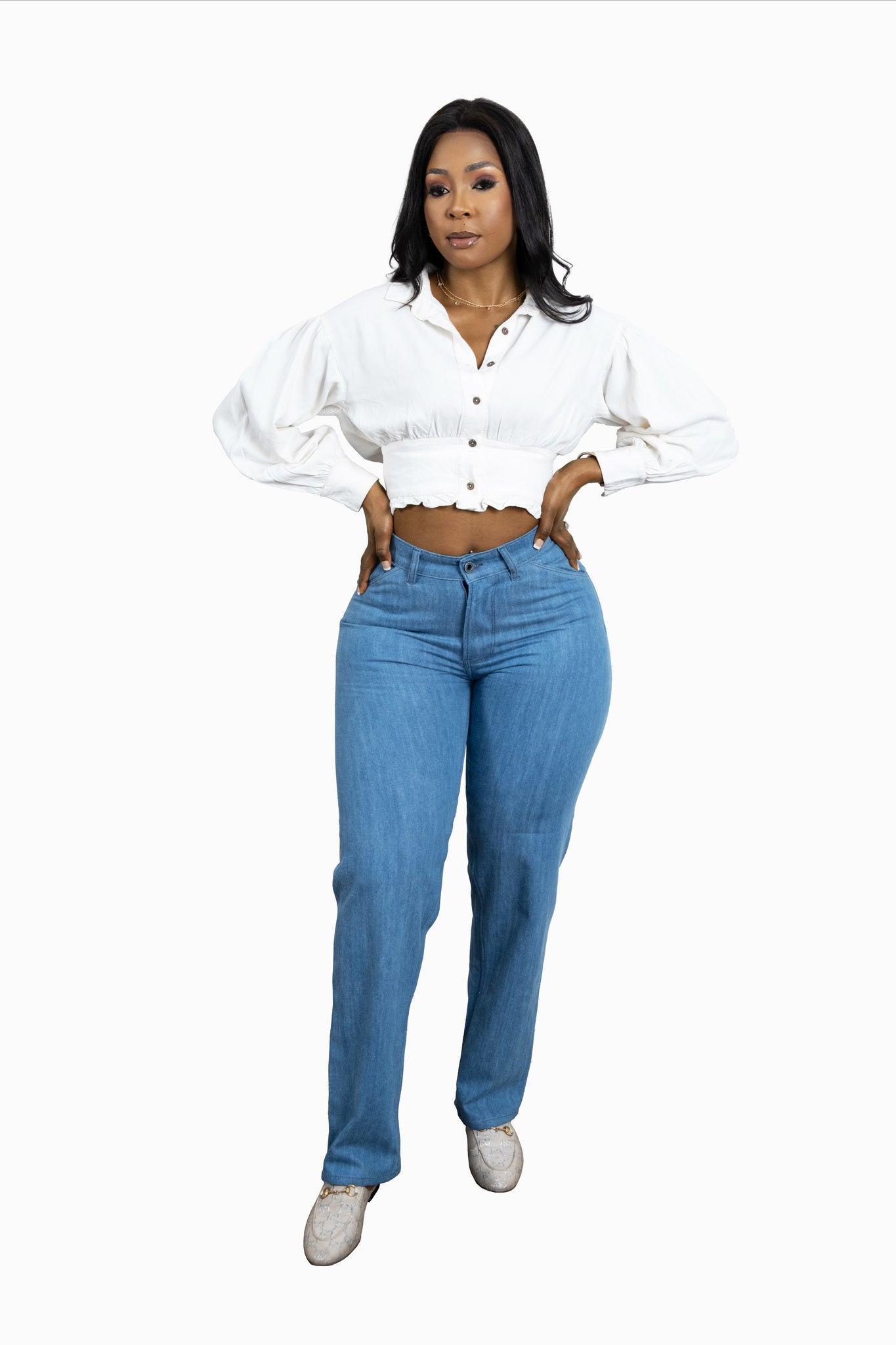 LADIES LIGHT STRAIGHT CUT PAKISHA JEANS | TSHEPO