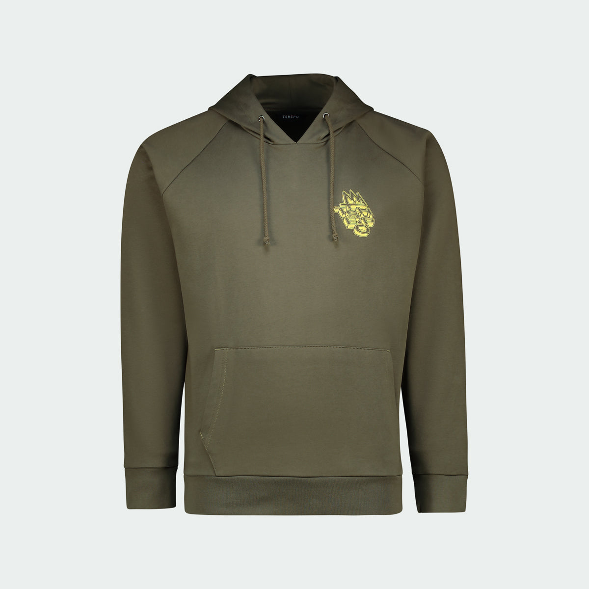 TSHEPO STACKED LIGHTWEIGHT HOODIE, OLIVE | TSHEPO