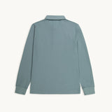 TSHEPO, LONG SLEEVE REGULAR FIT POLO, SAGE