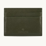 CARD HOLDER OSFA OLIVE GREEN LEATHER