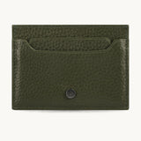 CARD HOLDER OSFA OLIVE GREEN LEATHER