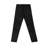 TSHEPO waxed black jeans