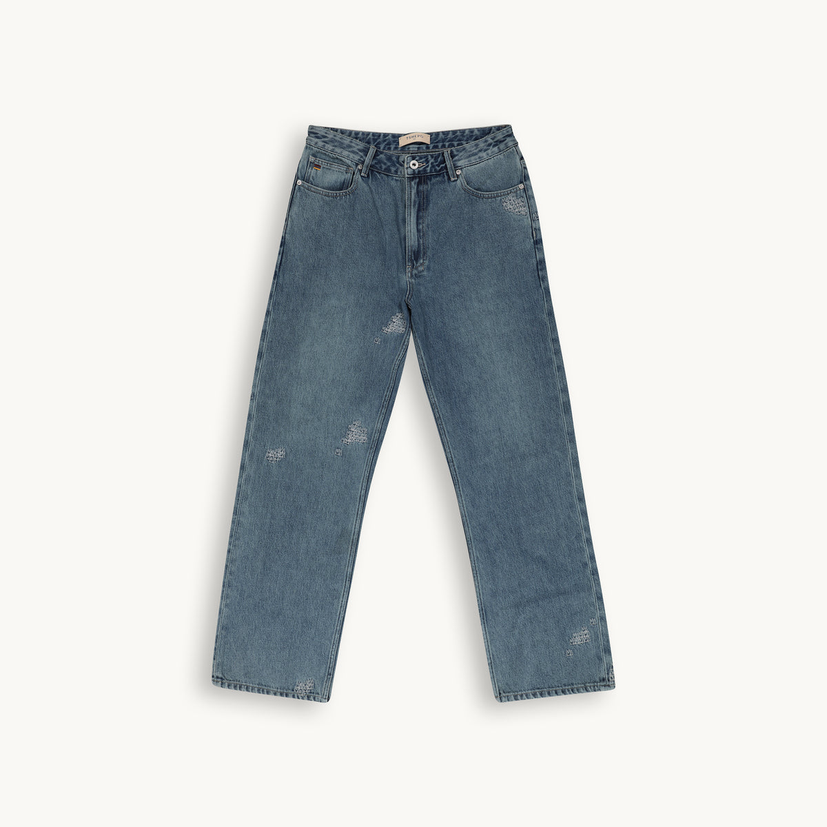 J1 VINTAGE CROWN EMBROIDERY JEANS