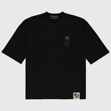 TSHEPO, LITTLE JEANS, OVERSIZED T-SHIRT, BLACK