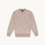 MONOGRAM JERSEY KNIT BEIGE
