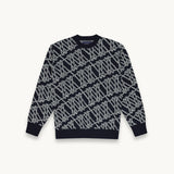 MONOGRAM JERSEY KNIT NAVY
