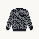 MONOGRAM JERSEY KNIT NAVY