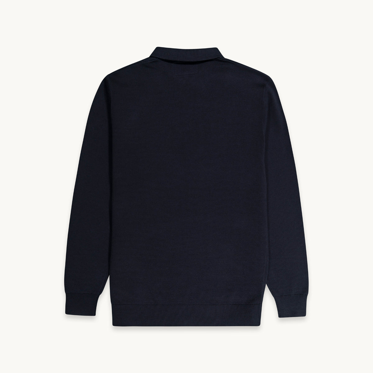 KNITTED LONG SLEEVE POLO