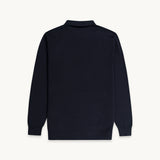 KNITTED LONG SLEEVE POLO