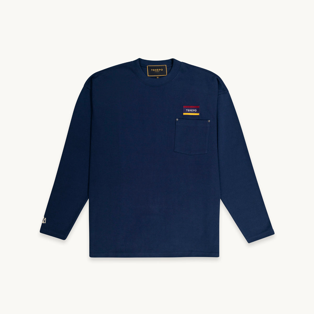 POCKET FLAG, OVERSIZED CREWNECK