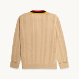 TSHEPO, KNITTED CARDIGAN, BEIGE
